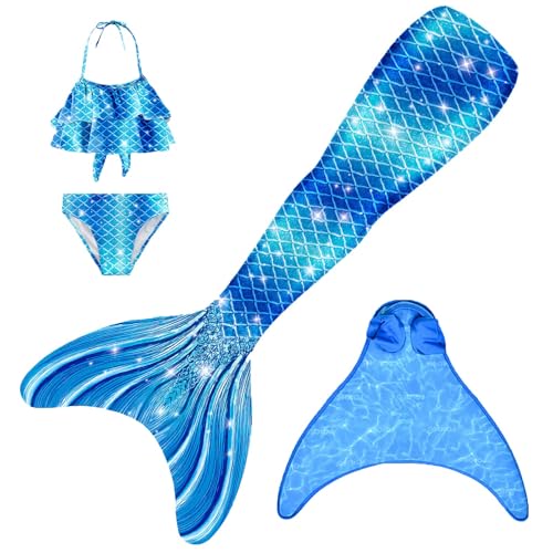 FOLOEO Fisch Tail Mädchen Fisch zum Monoflosse mit Bikini Sommer Cosplay 2025 FOLOEO Fisch Tail Mädchen Fisch zum Monoflosse mit Bikini Sommer Cosplay 2025 von FOLOEO