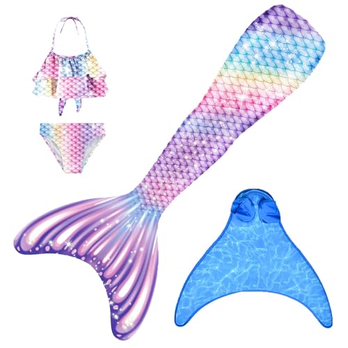 FOLOEO Fisch Tail Mädchen Fisch zum Monoflosse mit Bikini Sommer Cosplay 2025 FOLOEO Fisch Tail Mädchen Fisch zum Monoflosse mit Bikini Sommer Cosplay 2025 von FOLOEO
