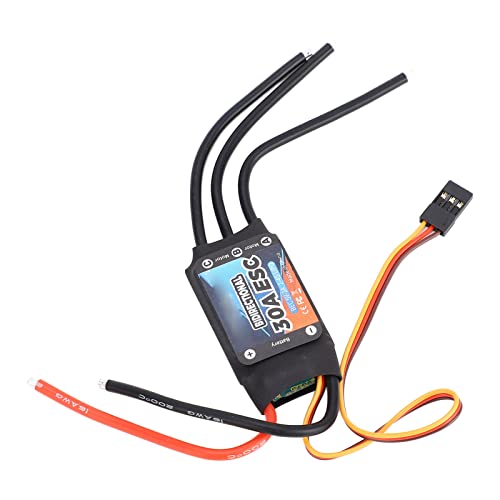 Bidirektionaler bürstenloser 30 A Regler , direkter Rückwärtsgang , schnelle Reaktion , Gute Handhabung , Plug and Play , bürstenloser 30 A Regler , schwarzer 5 V 2 A BEC Ausgang für RC Autos von FOLOSAFENAR