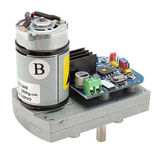 FOLOSAFENAR ASMC 04B Roboters Ervo, Hohe Leistung 12 Bis 24V 180kg.cm Servomotor, Impuls Signal oder Analog Spannungssignal-Eingangs-Hochdrehungsunterstützung-Servo, für Roboter, RC Car Quadcopter von FOLOSAFENAR