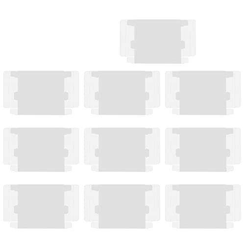 FOLOSAFENAR Aufbewahrungsbox für Schutzspielkoffer, 10pcs Transparente Deckungsschutzkoffer für Game Boy Boxed Game von FOLOSAFENAR