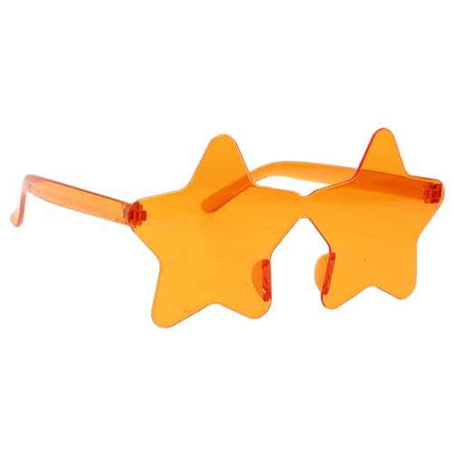 FOMIYES 1 Paar Pentagramm-Sonnenbrille Farbe Rave für geformt Stilvoll Erwachsene Party-Sonnenbrille aus Kunststoff Cosplay-Sonnenbrille stern brille Sternglässe lustige Brille Stk Orange FOMIYES 1 Paar Pentagramm-Sonnenbrille Farbe Rave für geformt Stilvoll Erwachsene Party-Sonnenbrille aus Kunststoff Cosplay-Sonnenbrille stern brille Sternglässe lustige Brille Stk Orange von FOMIYES