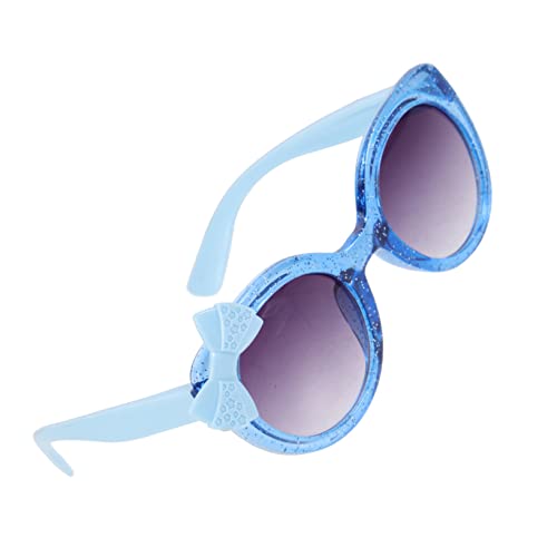 FOMIYES 1 Paar Tintenbogen Für Rahmen Trendy Bogen Blau Party Mit Fliege Sonnenbrillen Für Mädchen Geformt Gläser Jugend Sky-blue von FOMIYES