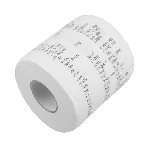 FOMIYES 1 Rolle Englisches toilettenpapier Lustige Spiele für Toilette und Badezimmer Badetuch Strumpffüller lustiges Seidenpapier Zellstoff von FOMIYES