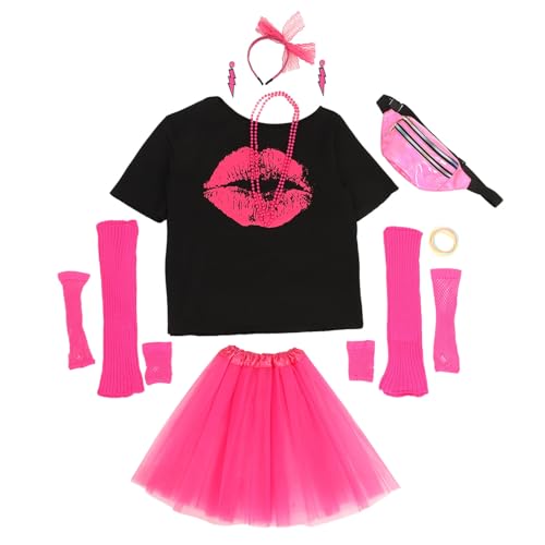 FOMIYES 1 Satz Abschlussballanzug Datum Dame Spitze Party Kostümzubehör der 80er Jahre 80er Accessoires für Frauen 80er-Jahre-Schmuck neuartiges Armband Halsdekor Garn Rosy FOMIYES 1 Satz Abschlussballanzug Datum Dame Spitze Party Kostümzubehör der 80er Jahre 80er Accessoires für Frauen 80er-Jahre-Schmuck neuartiges Armband Halsdekor Garn Rosy von FOMIYES