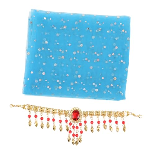 FOMIYES 1 Satz Bauchtanzkopfschmuckanzug Bauchtanz-schleier Karneval Kopfbedeckung Karnevalskostüme Leistungsschleier Accessoires Für Bauchtanz-outfits Tanzschleier Himmelblau Gittergewebe FOMIYES 1 Satz Bauchtanzkopfschmuckanzug Bauchtanz-schleier Karneval Kopfbedeckung Karnevalskostüme Leistungsschleier Accessoires Für Bauchtanz-outfits Tanzschleier Himmelblau Gittergewebe von FOMIYES