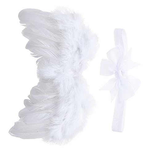 FOMIYES 1 Satz Engel Federflügel Set weiße Flügel Engel Kostüm für Mädchen Flügel Kostüm Engelskostüm für Mädchen Und Party Wing Requisiten Cosplay-Requisiten für FOMIYES 1 Satz Engel Federflügel Set weiße Flügel Engel Kostüm für Mädchen Flügel Kostüm Engelskostüm für Mädchen Und Party Wing Requisiten Cosplay-Requisiten für von FOMIYES