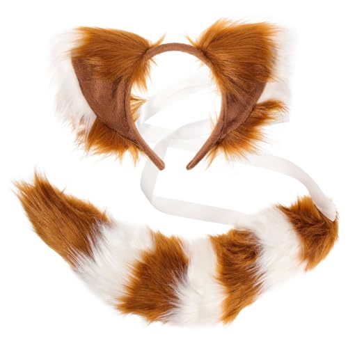 FOMIYES 1 Satz Fuchs Kostümset Teilig Flauschige für Halloween Cosplay Themenpartys Rollenspiele Bequemes Hautfreundliches Material für Langanhaltenden Tragekomfort FOMIYES 1 Satz Fuchs Kostümset Teilig Flauschige für Halloween Cosplay Themenpartys Rollenspiele Bequemes Hautfreundliches Material für Langanhaltenden Tragekomfort von FOMIYES