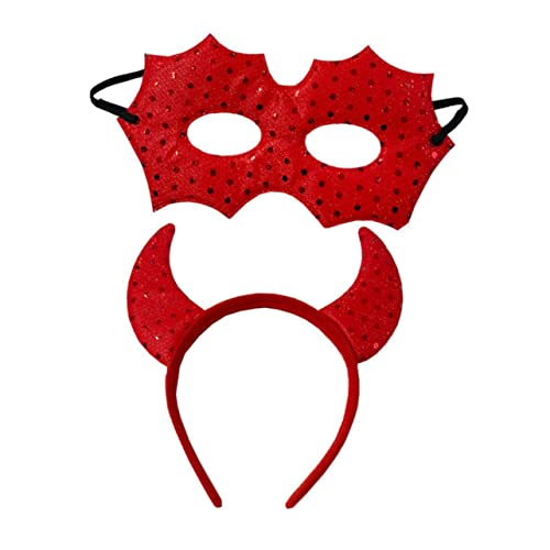 FOMIYES 1 Satz Halloween Teufelshorn Haarreif Set Cosplay Kopfband für Partys Ergänzung für Kostüme und Feierlichkeiten Einzigartiges Accessoire für Unvergessliche FOMIYES 1 Satz Halloween Teufelshorn Haarreif Set Cosplay Kopfband für Partys Ergänzung für Kostüme und Feierlichkeiten Einzigartiges Accessoire für Unvergessliche von FOMIYES