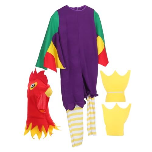 FOMIYES 1 Satz Halloween-cosplay-kükenanzug Kostüm Hey Halloween-kostüm Für Kleinkinder Hühnerkostüm Kinderkostüme Huhn Halloween -kostüm Hut Party -overall Stoff von FOMIYES
