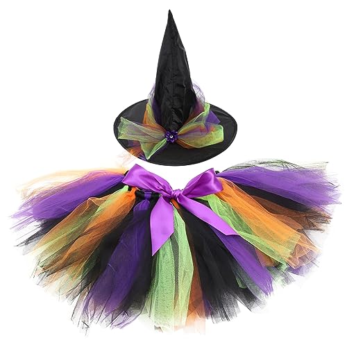 FOMIYES 1 Satz Halloween- -kinderrockanzug Kleidung Kostüm Halloween-kostüme Für Kinderkostüm Mädchen Kit Zartes Halloween-kostüm Waschbare Hexenkleider Polyester von FOMIYES