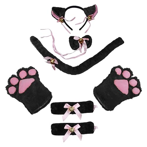 FOMIYES 1 Satz Katzenkostüm Set mit Katzenohren Katzenpfoten Handschuhen und Teiliges Party Accessoire für Karneval Halloween und Kostümpartys Sicher und Langlebig FOMIYES 1 Satz Katzenkostüm Set mit Katzenohren Katzenpfoten Handschuhen und Teiliges Party Accessoire für Karneval Halloween und Kostümpartys Sicher und Langlebig von FOMIYES