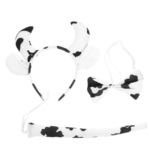 FOMIYES 1 Satz Kuhkopfschmuck Set tierische stirnbänder Kuh-Gastgeschenke Halloween Stirnband Cosplay-Stirnbänder Kuhkostüm Ohren Stirnband Kuhschwanz Tierstirnband Plastik FOMIYES 1 Satz Kuhkopfschmuck Set tierische stirnbänder Kuh-Gastgeschenke Halloween Stirnband Cosplay-Stirnbänder Kuhkostüm Ohren Stirnband Kuhschwanz Tierstirnband Plastik von FOMIYES