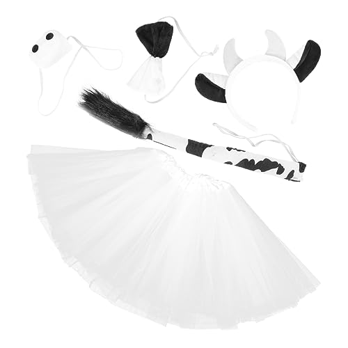 FOMIYES 1 Satz Kuhohren Cosplay Kostüm Für Kuh Nase Kopfschmuck Mit Kuhohren Kuh Verkleiden Sich Hoch Lustig Halloween-tier-cosplay Stirnband Mit Kuhohren Geweih Hörner Outfits Kühe Stoff von FOMIYES