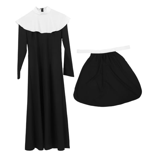 FOMIYES 1 Satz Nonne Cos -kleidung Erwachsene Vollständig Halloween Die Für Nonnenkostüm Damen Frauen Cosplay Prop Frauen Nonne Kostüm Nonnenkostüm in Übergröße Elasthan FOMIYES 1 Satz Nonne Cos -kleidung Erwachsene Vollständig Halloween Die Für Nonnenkostüm Damen Frauen Cosplay Prop Frauen Nonne Kostüm Nonnenkostüm in Übergröße Elasthan von FOMIYES