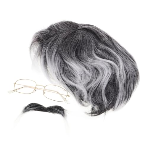 FOMIYES 1 Satz Opa Dress -up -Anzug Alte Menschenkostüme für Erwachsene alter mann kostüm Halloween-Kostüme für Männer Kostümbrille für alte Männer Opa -Kostüm Cass Weiß FOMIYES 1 Satz Opa Dress -up -Anzug Alte Menschenkostüme für Erwachsene alter mann kostüm Halloween-Kostüme für Männer Kostümbrille für alte Männer Opa -Kostüm Cass Weiß von FOMIYES