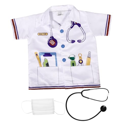 FOMIYES 1 Satz Satz Arzt-Outfit für Arztkostüm Kleinkind Arztkoffer für Jungen verkleiden sich Kostüme zum Play Doctor Kit für Kleinkinder Nylon Weiß FOMIYES 1 Satz Satz Arzt-Outfit für Arztkostüm Kleinkind Arztkoffer für Jungen verkleiden sich Kostüme zum Play Doctor Kit für Kleinkinder Nylon Weiß von FOMIYES