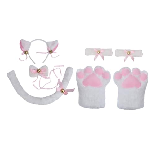 FOMIYES 1 Satz Teiliges Katzenkostüm Set mit Ohren Stirnband Handschuhen Armbändern und Fliege für Kinderpartys Cosplay und Karneval Robuste und Bequeme Materialien Leicht und Langlebig FOMIYES 1 Satz Teiliges Katzenkostüm Set mit Ohren Stirnband Handschuhen Armbändern und Fliege für Kinderpartys Cosplay und Karneval Robuste und Bequeme Materialien Leicht und Langlebig von FOMIYES