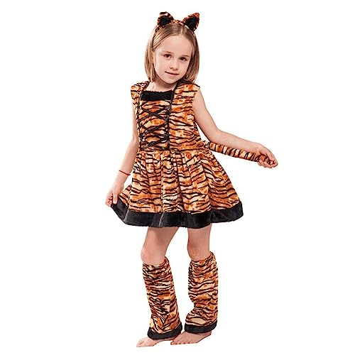 FOMIYES 1 Satz Tiger Girl Kostüm Performance-kleidung Tiger-cosplay-kostüm Cosplay-zubehör Kinderkostüm Mädchenkostüm Kostüm Für Rollenspiele Brown FOMIYES 1 Satz Tiger Girl Kostüm Performance-kleidung Tiger-cosplay-kostüm Cosplay-zubehör Kinderkostüm Mädchenkostüm Kostüm Für Rollenspiele Brown von FOMIYES