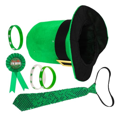 FOMIYES 1 Satz Urlaubsset Irische Kostüme St. Patricks Day Accessoires Hut Shamrock -hut Mini-kleeblatt-ornamente St. Patricks Day Accessoires Für Jungen Klee Kostüm Green Plastik FOMIYES 1 Satz Urlaubsset Irische Kostüme St. Patricks Day Accessoires Hut Shamrock -hut Mini-kleeblatt-ornamente St. Patricks Day Accessoires Für Jungen Klee Kostüm Green Plastik von FOMIYES