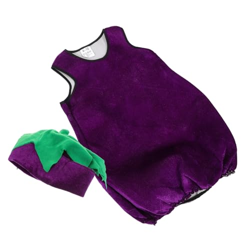 FOMIYES 1 Set Auberginen Styling Performance Kostüm Kostüme Cosplay Lustige Auberginen Kleidung Gemüse Kostüm Gemüse Kleidung Gemüse Kostüm Party Stoff von FOMIYES