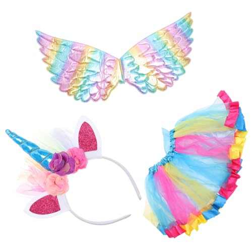 FOMIYES 1 Set Headband Angel Wing Set Tutu Up For Skirt Pleated Party Head Band Kindergeburtstag Deko Basteln Kindergeburtstag Unicorn Polyester FOMIYES 1 Set Headband Angel Wing Set Tutu Up For Skirt Pleated Party Head Band Kindergeburtstag Deko Basteln Kindergeburtstag Unicorn Polyester von FOMIYES