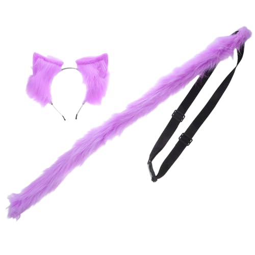 FOMIYES 1 Set Katzenohren und - : Cartoon-Cosplay-Haarbänder für Mädchen und Frauen – kleines Kätzchen-Cosplay-Haarband, ideal für Rollenspiele von FOMIYES
