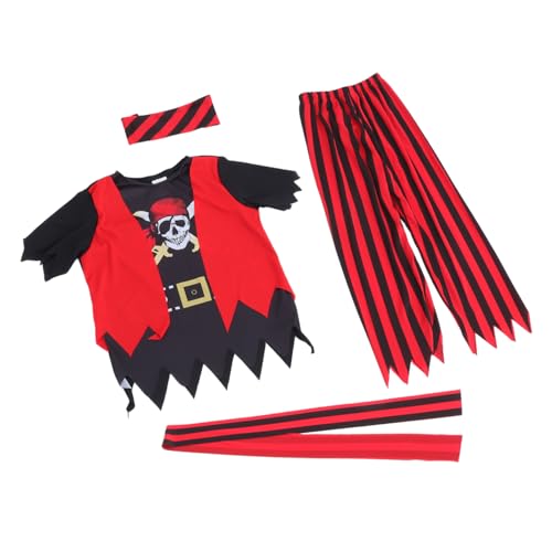 FOMIYES 1 Set Kinder Piratenkostüm Freibeuterkapitän Kostüm Kleidung Mit Kopfbedeckung Für Kinder Kleinkind Jungen Halloween Party Piraten Rollenspiel Verkleiden FOMIYES 1 Set Kinder Piratenkostüm Freibeuterkapitän Kostüm Kleidung Mit Kopfbedeckung Für Kinder Kleinkind Jungen Halloween Party Piraten Rollenspiel Verkleiden von FOMIYES