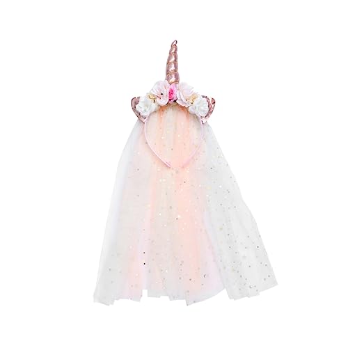 FOMIYES 1 Stück Einhorn Haarreif mit Schleier für Mädchen Süßes Kostümzubehör für Geburtstagsfeiern Karneval Halloween und Alltag Niedliches Design Rutschfestes Material für Kleine FOMIYES 1 Stück Einhorn Haarreif mit Schleier für Mädchen Süßes Kostümzubehör für Geburtstagsfeiern Karneval Halloween und Alltag Niedliches Design Rutschfestes Material für Kleine von FOMIYES