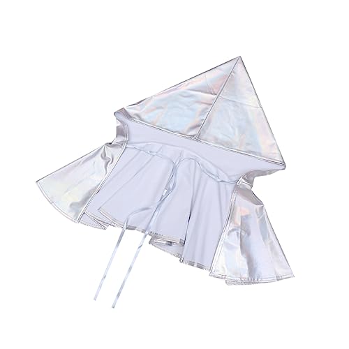 FOMIYES 1 Stück Halloween Umhang Kostüm Cape Cosplay Outfit Glänzender Silber Umhang für Unisex für Halloween Bühnenauftritte und Kostümpartys von FOMIYES