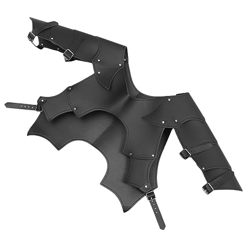 FOMIYES 1 Stück Herren Kostüm Schulterpanzer PU für Cosplay Mittelalterliche Themenpartys für Krieger Darstellungen Bühnenaufführungen Halloween Verkleidungen von FOMIYES