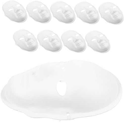 FOMIYES 10 Teiliges DIY Vollgesichtsmaske Papier Weiße Bemalbare Maske für Jungen Papierserviettenmaske Basteln Kreative Kostümparty Halloween Karneval FOMIYES 10 Teiliges DIY Vollgesichtsmaske Papier Weiße Bemalbare Maske für Jungen Papierserviettenmaske Basteln Kreative Kostümparty Halloween Karneval von FOMIYES
