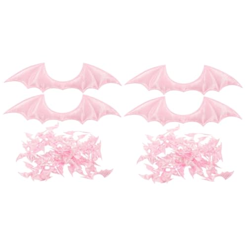 FOMIYES 100 Stück Mini Fledermausflügel Vielseitige Diy Kopfschmuck und Kostüm Accessoires Geeignet für Kleidung Taschen Schuhe Halloween Party Zubehör von FOMIYES