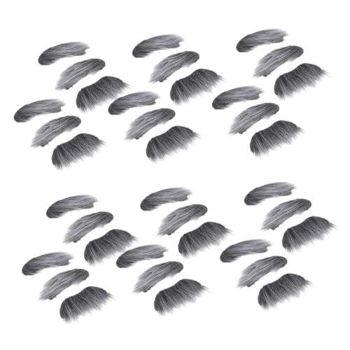 FOMIYES 12 Sätze Realistisches Selbstklebendes Fake Schnurrhaar Augenbrauen- Lustiges Haar Brauen-kostümzubehör für Halloween Cosplay Partydekoration von FOMIYES