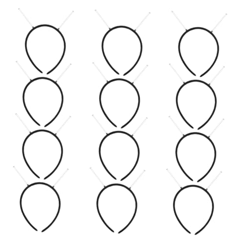 FOMIYES 12 Stück Teiliges DIY Haarreif mit Federn Schwarzer Flexibler Kopfschmuck für Frauen für Bühnenauftritte Partys Halloween Kostüme und Accessoires von FOMIYES