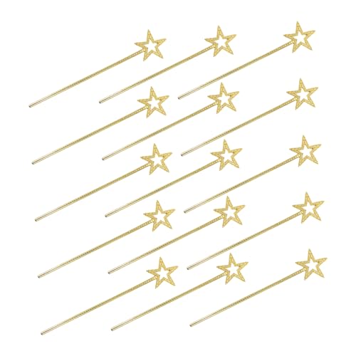 FOMIYES 15 Stück Zauberstab Für Für Fee Kinderballfee Für Prinzessin Star Stick Golden Überzug FOMIYES 15 Stück Zauberstab Für Für Fee Kinderballfee Für Prinzessin Star Stick Golden Überzug von FOMIYES
