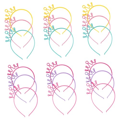 FOMIYES 18 Stück Teiliges Haarreifen mit Bunten Prinzessin Farbenfrohe Haarbänder für Mädchen als Party Accessoires und Festliche Haarschmuck für Geburtstage und Kostümpartys von FOMIYES