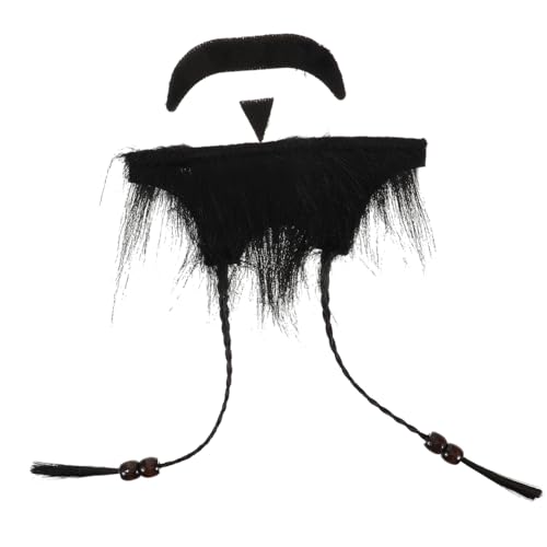 FOMIYES 1Satz Falscher Schnurrbart für Cosplay Kostümpartys Realistischer Kunstbart Bartzubehör Teiliges Klassischem Design Perfektes Accessoire für Halloween Mottopartys von FOMIYES