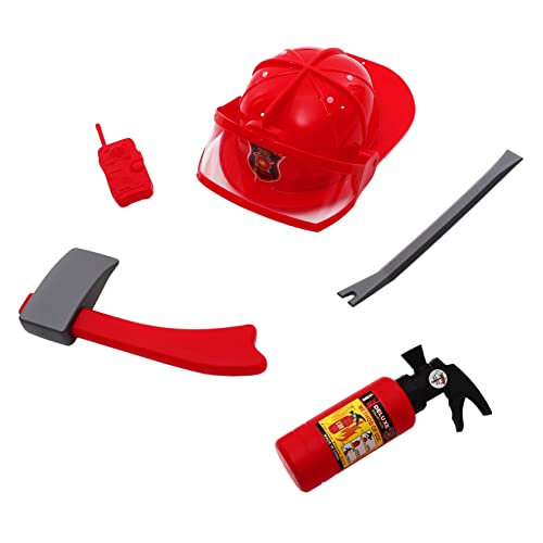 FOMIYES 1Satz Feuerwehrmann Kostüm Für Teiliges Zubehör Feuerwehrhelm Kreatives Rollenspiel Für Jungen Ab Jahren Fördert Fantasie Kommunikation von FOMIYES