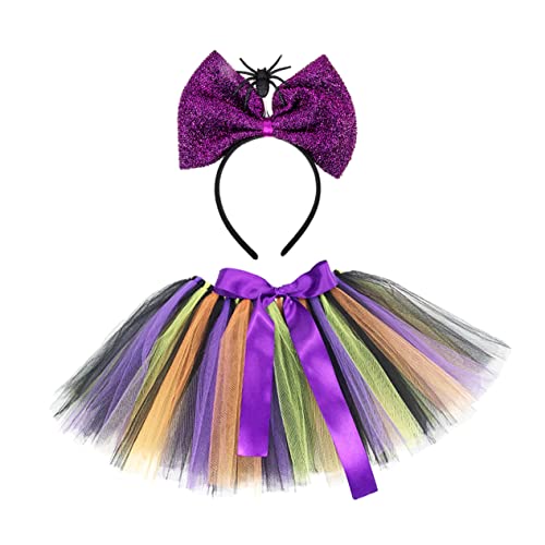 FOMIYES 1Satz Halloween Kostüm Tutu Rock mit Spinnen Bogenstirnband für Elastischer Bund für Kostümpartys Gruselige Anlässe FOMIYES 1Satz Halloween Kostüm Tutu Rock mit Spinnen Bogenstirnband für Elastischer Bund für Kostümpartys Gruselige Anlässe von FOMIYES