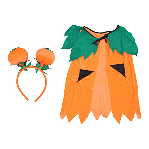 FOMIYES 1Satz Kürbisschal Halloween Cloak Mit Haarband Für Atmungsaktiv Langlebig Für Halloween Partys Cosplay Dekoration von FOMIYES