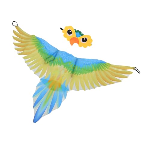 FOMIYES 1Satz Papageienkostüm für Vogelflügel mit Kopfbedeckung für Halloween Karneval Themenpartys Cosplay Kleidung Farbecht FOMIYES 1Satz Papageienkostüm für Vogelflügel mit Kopfbedeckung für Halloween Karneval Themenpartys Cosplay Kleidung Farbecht von FOMIYES