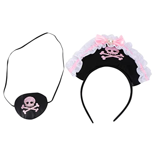 FOMIYES 1Satz Piraten Haarband für Pinker Kopfschmuck mit Perlen und Schleife für Piratenpartys und Kindergeburtstage Augenklappe Elastisch und Tragbar FOMIYES 1Satz Piraten Haarband für Pinker Kopfschmuck mit Perlen und Schleife für Piratenpartys und Kindergeburtstage Augenklappe Elastisch und Tragbar von FOMIYES