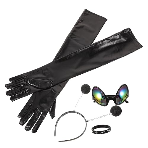 FOMIYES 1Satz Stirnband mit Partybrille Handschuhen Lustiges Kostümzubehör für Erwachsene für Partys Musikfestivals Cosplay Dekoration von FOMIYES