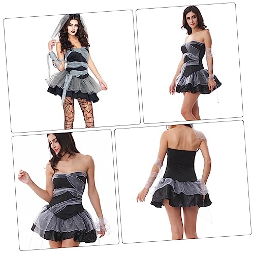 FOMIYES 1Stück Teufelskleid Geisterbrautkleid für Halloween Kostüm mit Einzigartigem Design Elegant Attraktiv Leicht zu Reinigen für Partys Besondere Anlässe FOMIYES 1Stück Teufelskleid Geisterbrautkleid für Halloween Kostüm mit Einzigartigem Design Elegant Attraktiv Leicht zu Reinigen für Partys Besondere Anlässe von FOMIYES