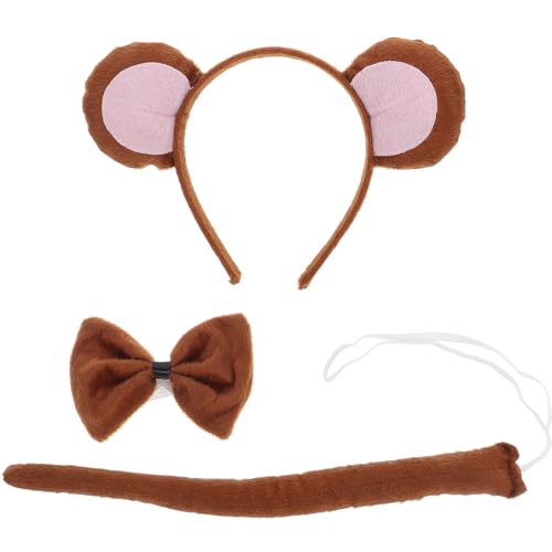 FOMIYES 1satz Cartoon Tier Kostüm Mit Affenohren Und Fliege Für Erwachsene Cosplay Und Party-dekoration Für Geburtstagsfeiern Und Halloween von FOMIYES