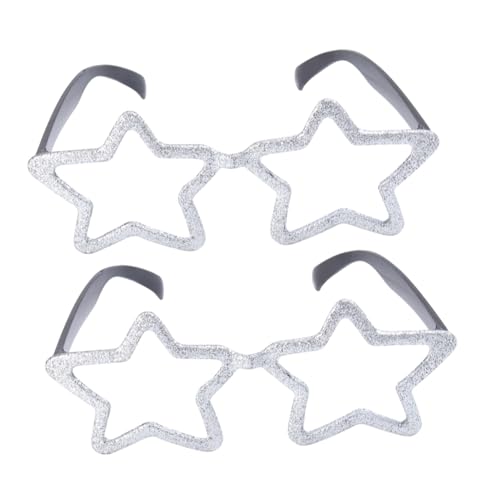 FOMIYES 2 Paare Pentagramm-Brille lustige brillen party festival brillen Partybrille verkleiden sonnenbrille sternform Glitzerbrille Partydeko Gläser Partyzubehör Plastik Silber FOMIYES 2 Paare Pentagramm-Brille lustige brillen party festival brillen Partybrille verkleiden sonnenbrille sternform Glitzerbrille Partydeko Gläser Partyzubehör Plastik Silber von FOMIYES