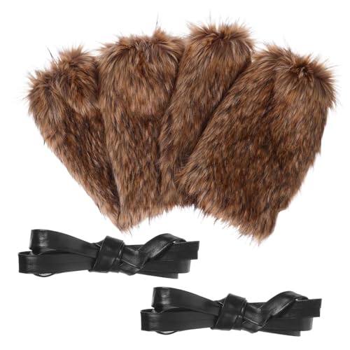 FOMIYES 2 Paare Verstellbare Flauschige Beinschutz für Halloween Kostüme Mittelalterliche Cosplay Accessoires für Männer und Frauen für Festlichkeiten FOMIYES 2 Paare Verstellbare Flauschige Beinschutz für Halloween Kostüme Mittelalterliche Cosplay Accessoires für Männer und Frauen für Festlichkeiten von FOMIYES