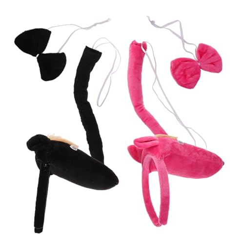 FOMIYES 2 Sätze Pferdeohren Stirnband Fliege Leichtes Tierkostüm Set für Halloween Cosplay Requisiten Bequeme für Erwachsene FOMIYES 2 Sätze Pferdeohren Stirnband Fliege Leichtes Tierkostüm Set für Halloween Cosplay Requisiten Bequeme für Erwachsene von FOMIYES