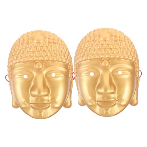 FOMIYES 2 Stück Buddha-Kopfmaske Schutzmaske Zubehör für Partykostüme Buddha-Kostümmaske Karneval-Buddha-Maske Cosplay -Kostümversorgung Lustige Maskerademaske Halloween-Maske PVC Golden FOMIYES 2 Stück Buddha-Kopfmaske Schutzmaske Zubehör für Partykostüme Buddha-Kostümmaske Karneval-Buddha-Maske Cosplay -Kostümversorgung Lustige Maskerademaske Halloween-Maske PVC Golden von FOMIYES